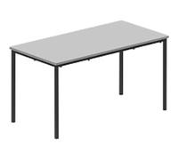 TITAN Rectangular Table MDF (Medium-Density Fibreboard) Grey Black 1,200 x 600 x 640 mm 8-11 years