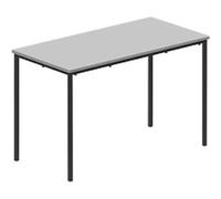 TITAN Rectangular Table MDF (Medium-Density Fibreboard) Grey Black 1,200 x 600 x 760 mm 14+ years