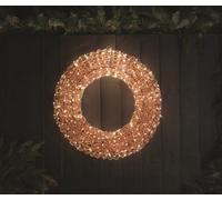 Titan Rose Gold Led Wreath Light 60Cm