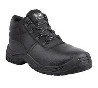 Titan Safety Footwear Argon S3 SRC Chukka Work Boots, Men Womens Steel Toe Cap Boots, Work & Utility Footwear, Water Resistant, Lightweight, Anti-Slip, Construction, Black Safety Boots - Size 9