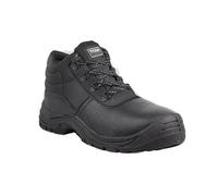 Titan Safety Footwear Argon S3 SRC Chukka Work Boots, Men Womens Steel Toe Cap Boots, Work & Utility Footwear, Water Resistant, Lightweight, Anti-Slip, Construction, Black Safety Boots - Size 7