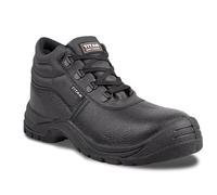 Titan Safety Footwear Mercury SBP SRC Leather Chukka Work Boots, Steel Toe Cap, Anti-Slip, Lightweight, Black, Size 10