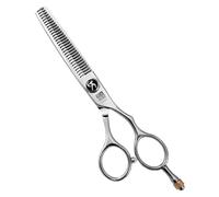Titan Scissors | Thinning Scissors | Silver Screw Head | Hair Cutting Japanese Style Scissors | Proffesional Barbering Scissors | Sharp Edge | Hand Made Steel 6" inch