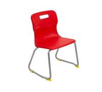 Titan Skid Base Chair Size 3 - 350mm Seat Height - Red - T23-R