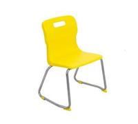 Titan Skid Base Chair Size 3 - 350mm Seat Height - Yellow - T23-Y