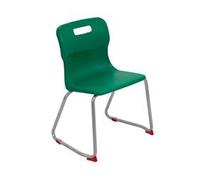 Titan Skid Base Chair Size 4 - 380mm Seat Height - Green - T24-GN