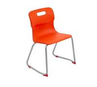 Titan Skid Base Chair Size 4 - 380mm Seat Height - Orange - T24-O