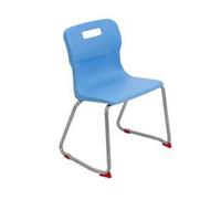 Titan Skid Base Chair Size 4 - 380mm Seat Height - Sky Blue - T24-CB