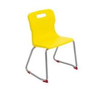 Titan Skid Base Chair Size 4 - 380mm Seat Height - Yellow - T24-Y