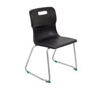 Titan Skid Base Chair Size 5 - 430mm Seat Height - Black - T25-BK