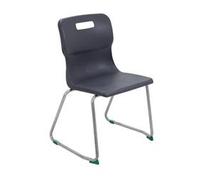 Titan Skid Base Chair Size 5 - 430mm Seat Height - Charcoal - T25-C