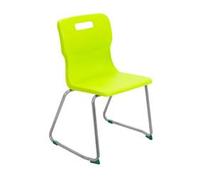 Titan Skid Base Chair Size 5 - 430mm Seat Height - Lime - T25-L