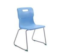 Titan Skid Base Chair Size 5 - 430mm Seat Height - Sky Blue - T25-CB