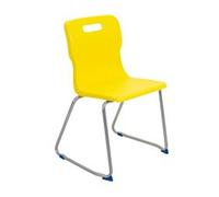 Titan Skid Base Chair Size 6 - 460mm Seat Height - Yellow - T26-Y