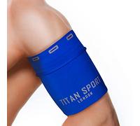TITAN SPORT Mobile Phone Armband Universal Holder Sleeve, Running/Gym/Sport Exercise Arm Bag For Adult Women/Men, Suitable For Devices Up To 7 Inches, iPhone SE/X/6/7/8/11/12/13/14/15/16(Small,Blue)