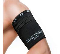 TITAN SPORT Mobile Phone Armband Universal Holder Sleeve, Running/Gym/Sport Exercise Arm Bag For Adult Women/Men, Suitable For Devices Up To 7 Inches, iPhone SE/X/6/7/8/11/12/13/14/15/16(Small,Black)