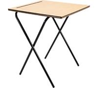 TITAN Square Desk MDF (Medium-Density Fibreboard) Black 600 x 600 x 720 x 720 - 720 mm 14+ years