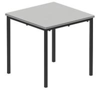 TITAN Square Table MDF (Medium-Density Fibreboard) Grey Black 600 x 600 x 590 mm 6-8 years