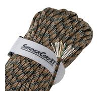 Titan Survival's Patented 1000 LB Survival Paracord - USA Made - Military Style 750 Cord with Firestarter, Fishing Line, and Kevlar Strands - Heavy Duty Camping Cordage - Lengths & Color Options