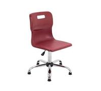 Titan Swivel Senior Chair - 435-525mm Seat Height - Burgundy - T35-BUG