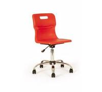 Titan Swivel Senior Chair - 435-525mm Seat Height - Red - T35-R
