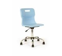 Titan Swivel Senior Chair - 435-525mm Seat Height - Sky Blue - T35-CB