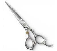 Titan T3D70 Professional Barber Scissors 7.0” 440C Japanese Steel Hair Cutting Scissors with Stabilizer, Precision Straight Hairdressing Scissors for Men & Women