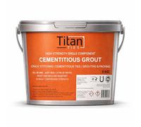 Titan Ties Cementitious Grout, High-Strength Polymer-Enhanced, Grey, 5KG