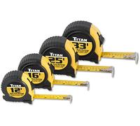 Titan Tools 10902 Tape Measure Set - Black (4-Piece)