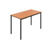Titan Welded Frame Table 1200x600x710 Beech/Black