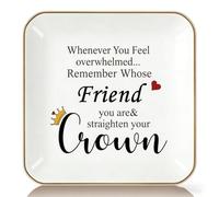 Titanape Gift for Friends - Remember Whose Friend You Are Best Friends Trinket Dish, Friendship Gifts for Women, Christmas Birthday Present for Her