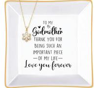 Titanape Godmother Gift Trinket Dish, Gift for Godmother Birthday Christmas