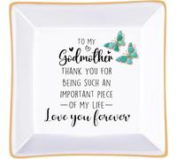 Titanape Godmother Gifts Godmother Birthday Will You Be My Godmother Trinket Dish - Thank You for Being Such An Important Piece of My Life - Godmother Proposal Gifts