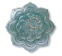 Titanape Small Green Mandala Trinket Dish Jewellery Tray, Ceramic Decorative Ring Holder Dish, Gifts for Women, Friend, Mum, Girls, Her, Birthday Christmas Valentines' Mothers' Day Present