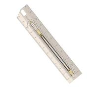 Titaner Titanium EDC Ruler - Mix 3.0 Multifunctional Measuring Tool with Built-in Pen, Metric & Imperial Scales, Compact Pocket Size for Engineers, Architects, DIY Enthusiasts