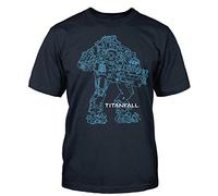 Titanfall Atlas Outline Premium Cotton Adult T-Shirt X-Large