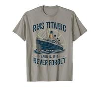 Titanic 1912 April 15 Never Forget Memorial Design T-Shirt