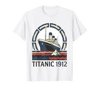 Titanic 1912 Retro Vintage Ship Aesthetic T-Shirt