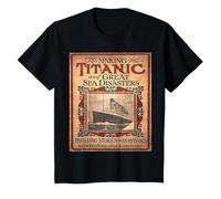 Titanic Atlantic Ocean Disaster Authentic History Banner T-Shirt