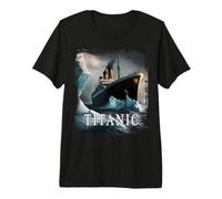 Titanic Boat Vintage Cruise Ship Sailing in 1912 hit Iceberg Premium T-Shirt