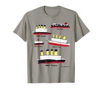 TITANIC, BRITANIC, POSEIDON, CARPATHIA, FAMOUS SHIP, gift. T-Shirt