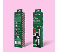 Titanic Brush Co. All Bases Covered - Complexion Brush Set In Black Black 1