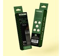 Titanic Brush Co. Get to the Point - Precision Liner Set in Black | Size: 1 Titanic Brush Co. Black 1