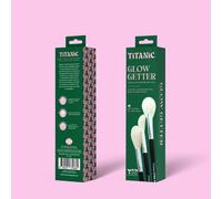 Titanic Brush Co. The Glow Getter - Highlighter Brush Set In Black Black 1