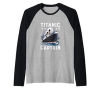 Titanic Captain - Titanic Expert - Titanic Museum Girls Boys Raglan Baseball Tee