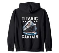 Titanic Captain - Titanic Expert - Titanic Museum Girls Boys Zip Hoodie