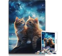 Titanic Cat 1000-piece Jigsaw Puzzles Mindful Learning Fun Game Unique Gift for Joyful Celebrations Size 38x26cm