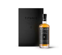 Titanic Distillers, Collector's Edition Premium Irish Whiskey, With Branded Glencairn Tasting Glass & Set of Granite Whiskey Stones, 5 Part Blend With Peat Smoke Finish, Great Gift, 40% ABV, 700ml