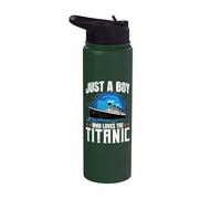 Titanic Enthusiast Design for Boys Stainless Steel Insulated Water Bottle