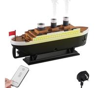Titanic Essential Oil Diffuser, Jellyfish Mist Aroma Diffuser Ship Model Aromatherapy Humidifier with Night Lights for Home Bedroom Office